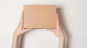 Kraft Box Simple Flat Lay Photography Wallpaper