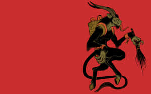 Krampus, The Half Human Half Beast Of Christmas Wallpaper