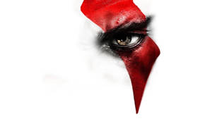 Kratos Face Red Mark Wallpaper
