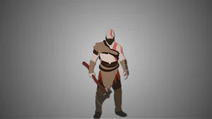 Kratos Gray Vector Art Wallpaper