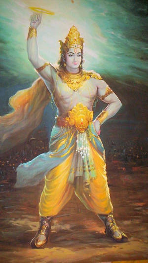 Krishna God 3d In The Mahabharata Wallpaper