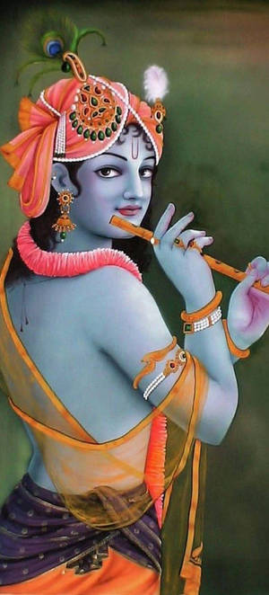 Krishna Phone Side View Wallpaper