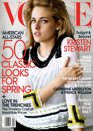 Kristen Stewart Vogue Magazine Cover Wallpaper
