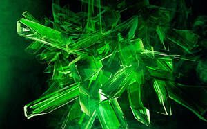 Kryptonite Green Crystal Wallpaper