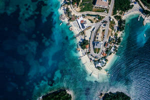 Ksamil Albania Aerial Photo Wallpaper