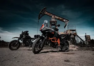 Ktm Rc 390 On A Sunny Day Wallpaper