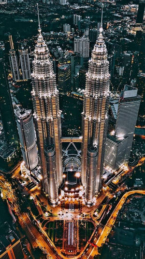 Kuala Lumpur Aerial Shot Wallpaper