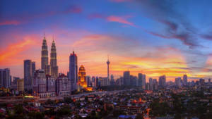 Kuala Lumpur At Sunset Wallpaper