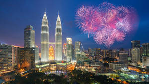 Kuala Lumpur Fireworks Display Wallpaper