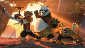 Kung Fu Panda 2 Masters Pose Wallpaper