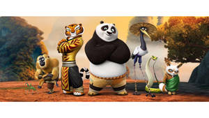 Kung Fu Panda And Friends Posing Wallpaper