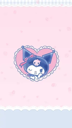 Kuromi Iphone Cute Heart Wallpaper