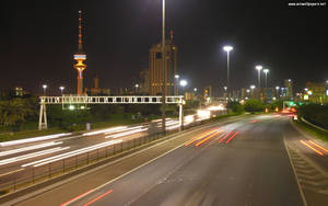Kuwait Busy Road Wallpaper