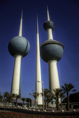 Kuwait Towers Spheres Wallpaper