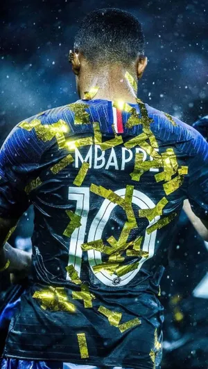 Kylian Mbappe 4k Confetti Wallpaper