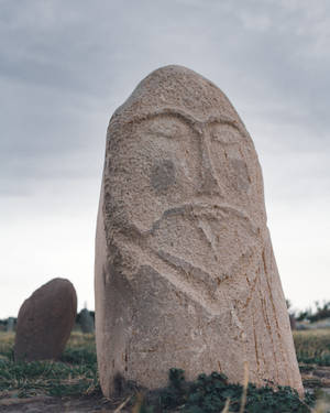 Kyrgyzstan Balbal Stone Statue Wallpaper