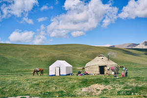 Kyrgyzstan Hill View Wallpaper