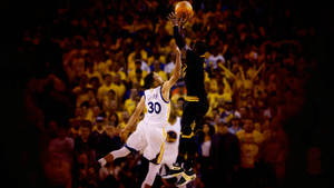 Kyrie Irving And Stephen Curry Game Wallpaper