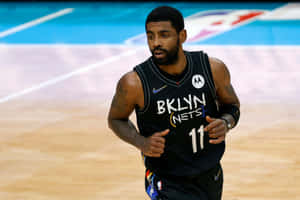 Kyrie Irving From Nets Running Wallpaper