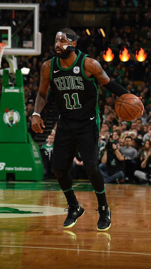 Kyrie Irving Playing Basketball Wallpaper