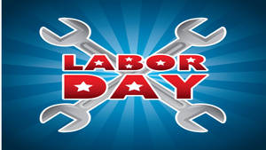 Labor Day Vector Art Logo Wallpaper