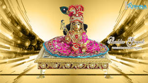 Laddu Gopal In Pink Wallpaper