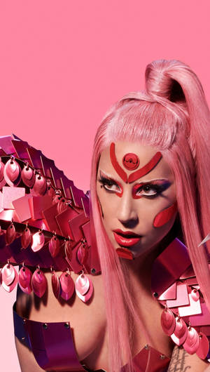 Lady Gaga Chromatica Pink Hair Wallpaper