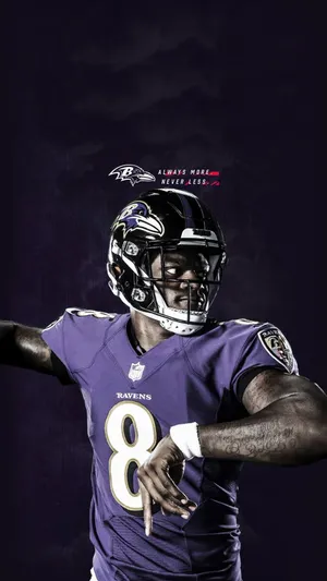 Lamar Jackson Baltimore Phone Wallpaper