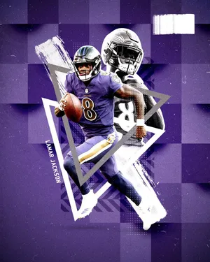 Lamar Jackson Violet Baltimore Wallpaper