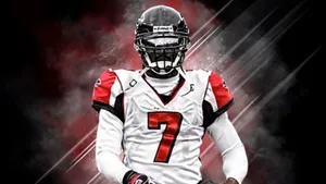 Lamar Jackson White And Red Jersey Wallpaper