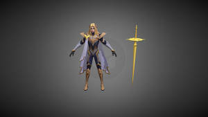 Lancelot Mobile Legend Model With Sword Wallpaper