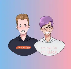 Lankybox Adam And Justin Artwork Wallpaper