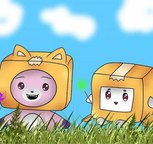 Lankybox Boxy And Foxy Wallpaper