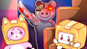 Lankybox Foxy Boxy And Piggy Wallpaper