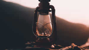 Lantern Camping Desktop Wallpaper