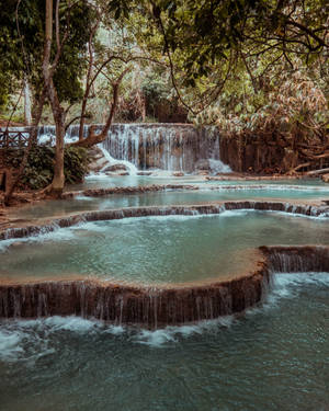 Laos Kuang Si Falls Wallpaper