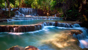Laos Kuang Si Waterfalls Wallpaper
