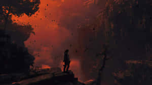 Lara Croft's Adventure In Shadow Of The Tomb Raider Hd Wallpaper