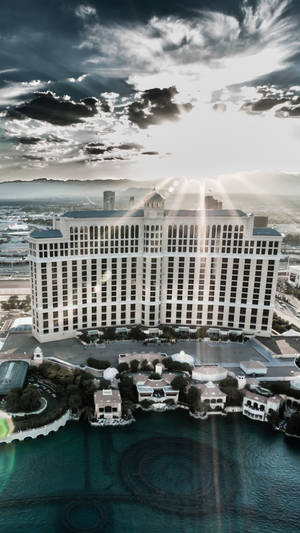 Las Vegas Iphone Bellagio Sunrise Wallpaper
