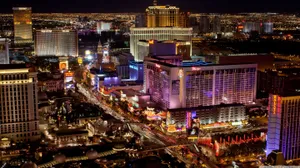 Las Vegas Skyline Screen Theme Wallpaper