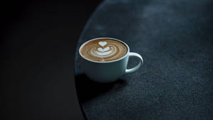 Latte Art In A Coffee Cup Wallpaper