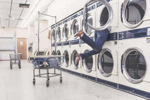 Laundromat Humor Washing Machine Mishap.jpg Wallpaper