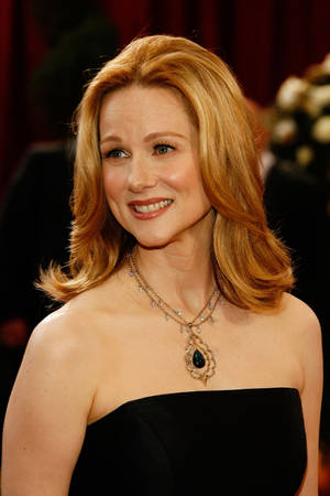 Laura Linney Resplendent In A Big Blue Necklace Wallpaper