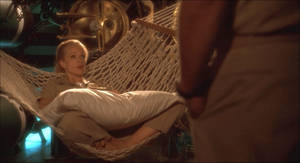 Lauren Holly In A Hammock Wallpaper