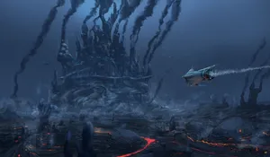 Lava Castle Subnautica Hd Wallpaper