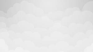 Layered Solid White Clouds Wallpaper