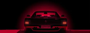 Lazerhawk Redline Retrowave Wallpaper