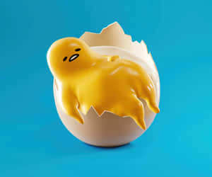 “lazy And Relaxed Yet Productive: Gudetama Computer” Wallpaper