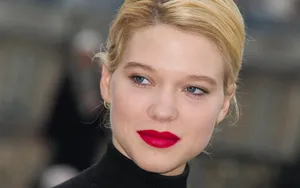 Lea Seydoux Candid Close-up Wallpaper