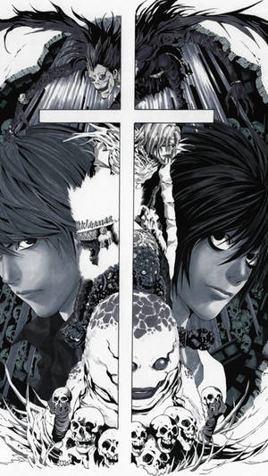 Lead Cast Death Note Iphone Wallpaper